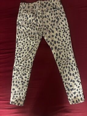 Joe's Jeans Womens Charlie Animal Print High Rise Ankle Jeans